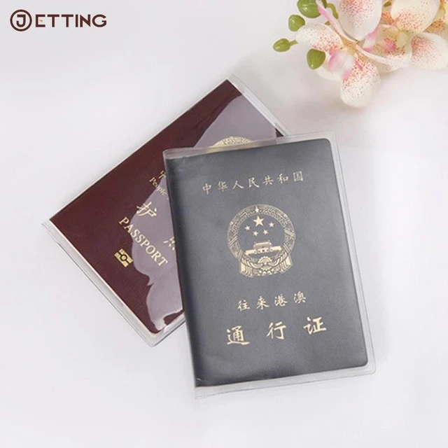 Porte-passeport étanche pour voyage, porte-cartes d'identité en PVC  transparent, porte-cartes de crédit