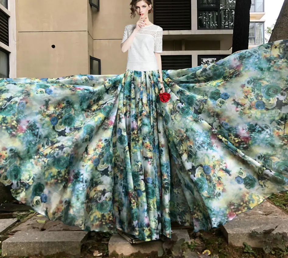はなちゃん　　Gypsohila ジプソフィア　Fleuri Skirt COMME DES GARCONS | FLORAL CHIFFON SKIRT