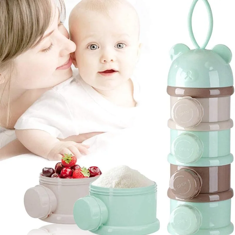 Baby Milk Powder Box, Detachable Dispenser 3 Layers Baby Milk Powder Easy To Carry for Travel and Outdoor Activities