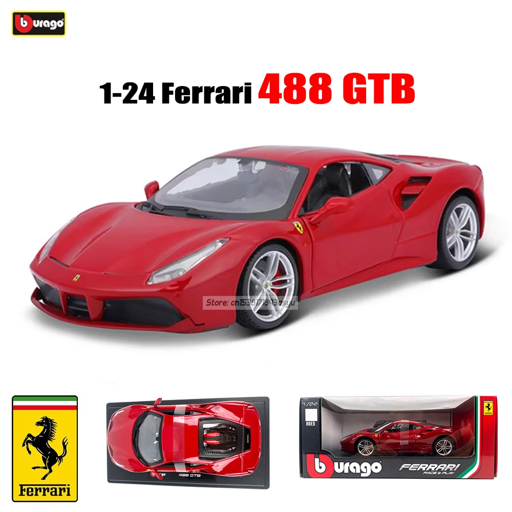 Bburago 1:24 Ferrari 12 Cilindri LAFERRARI 250 SF90 Roma F12 PUROSANCUE SP1 ENZO Modello di auto in lega Diecast Toy Collection Regalo