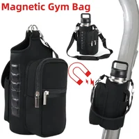 Magnetic Gym Bag Crossbody Water Bottle Pouch Phone Holder Sling Bag for Men Women Fitness Travel Sports