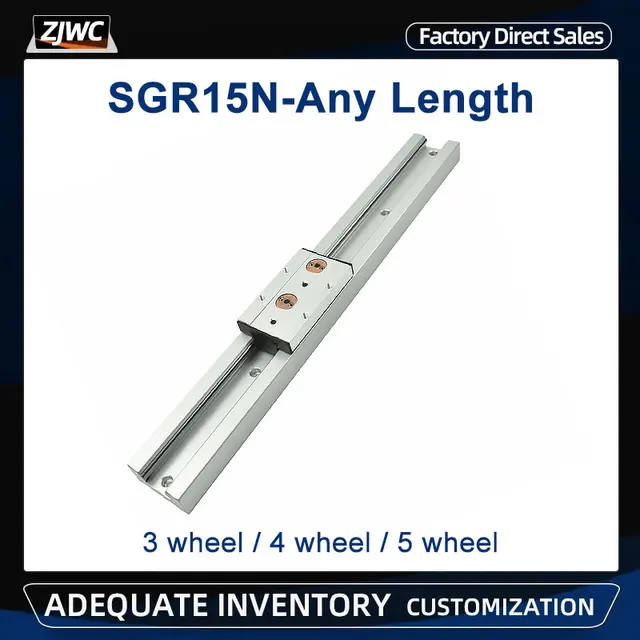 รางนำทางแบบแกนคู่รางเชิงเส้น1ชิ้น SGR15N 350มม. 100มม.-1150มม. + SGB15N เลื่อนล็อคตัวนำความเร็วสูง + ล็อคสำหรับชิ้นส่วน CNC 1