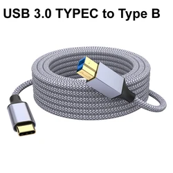 Premium Nylon Braided USB 3.0 Type - C Data Cable - Multiple Lengths Available - 2M (TYPEC)