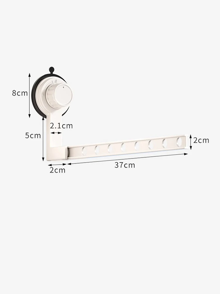 Suction Cup Indoor Outdoor Folding Clotheslines Wall Mounted Bathroom Clothes Drying Rack Portable Clothes Hangers Hook Storage 5