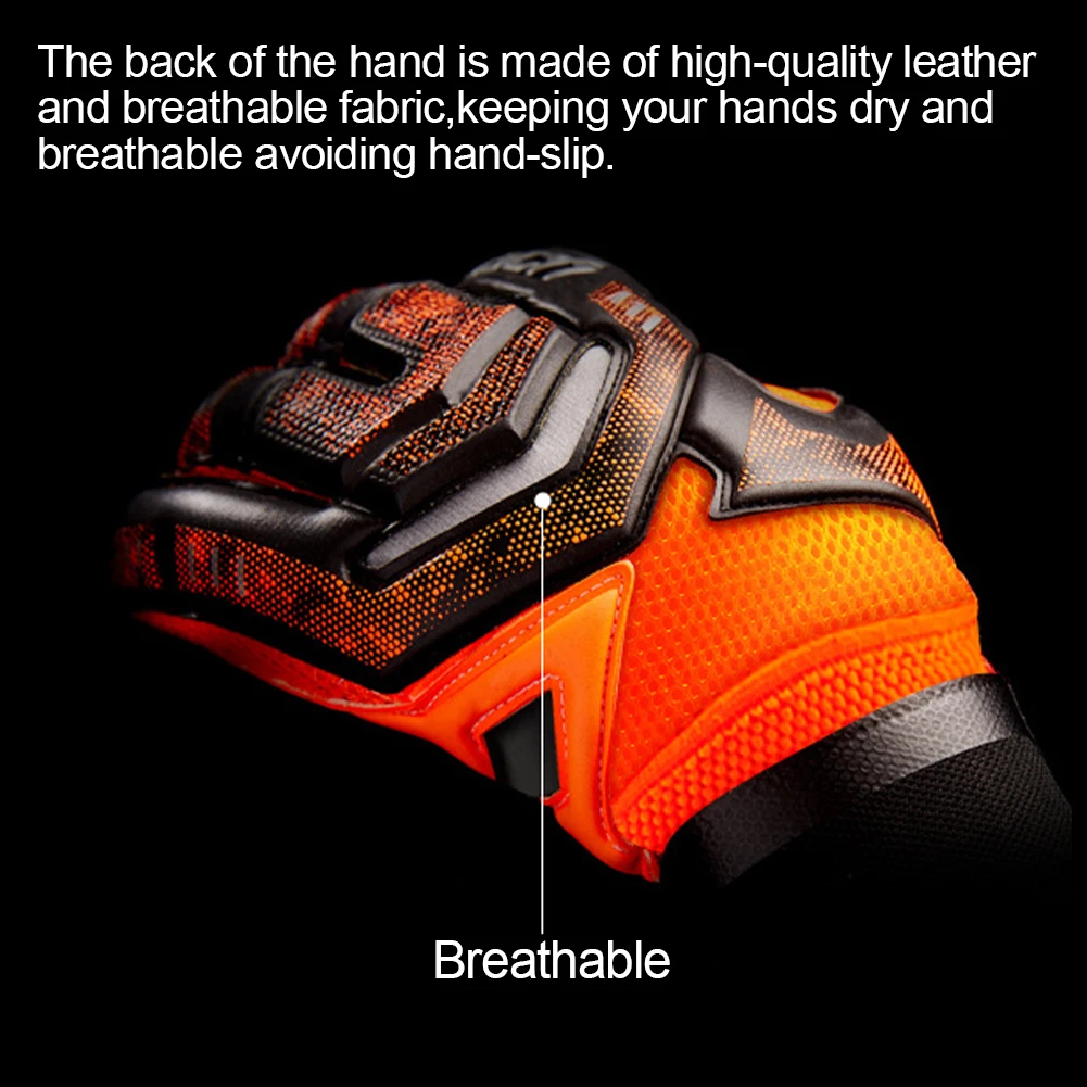 Kids Men Professional Soccer Goalkeeper Gloves 4mm Latex With Finger Protection Children Adults Football Goalie Gloves Protector