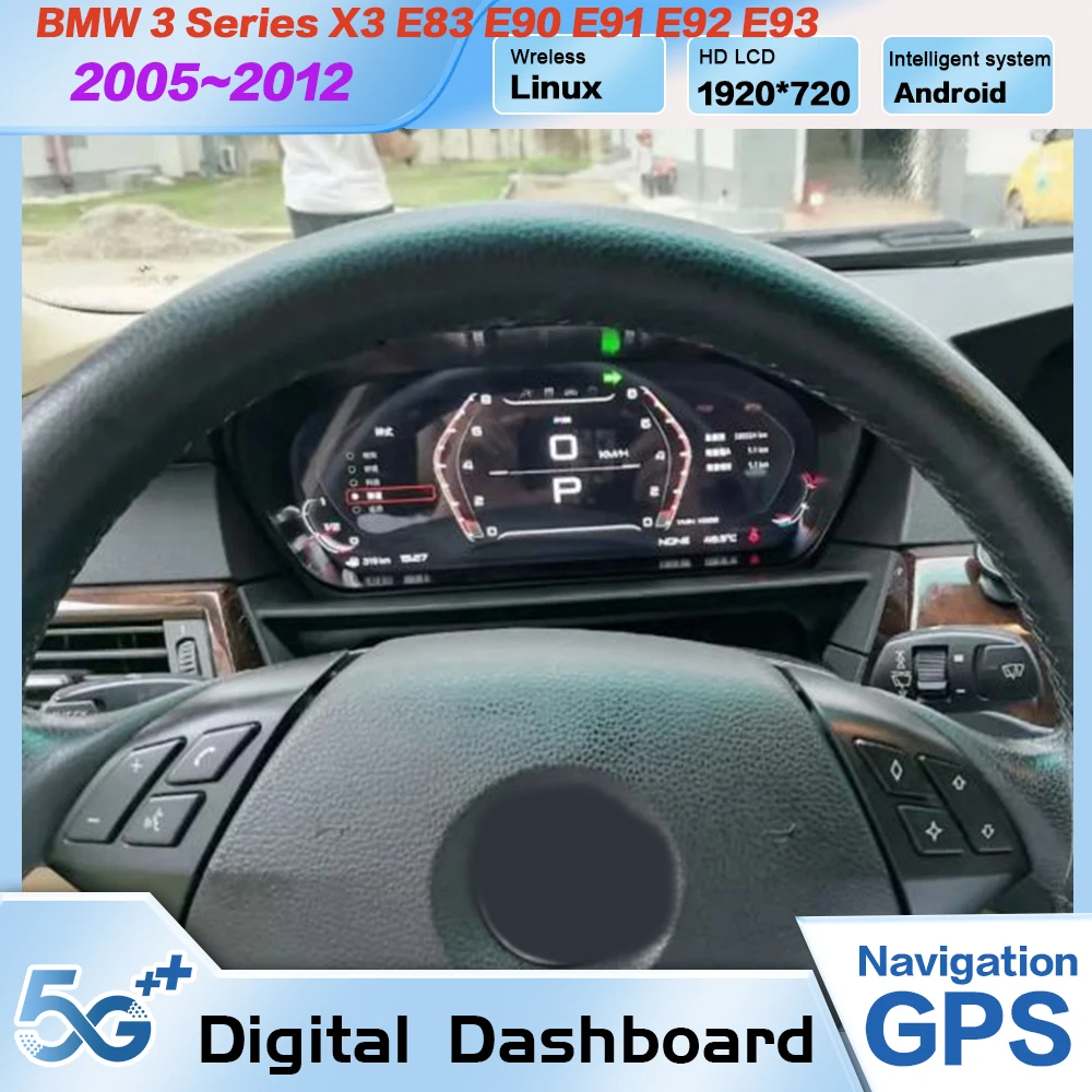 12,3 Zoll Digitales Armaturenbrett Für BMW 3er E90 E91 E92 E93 2005-2012