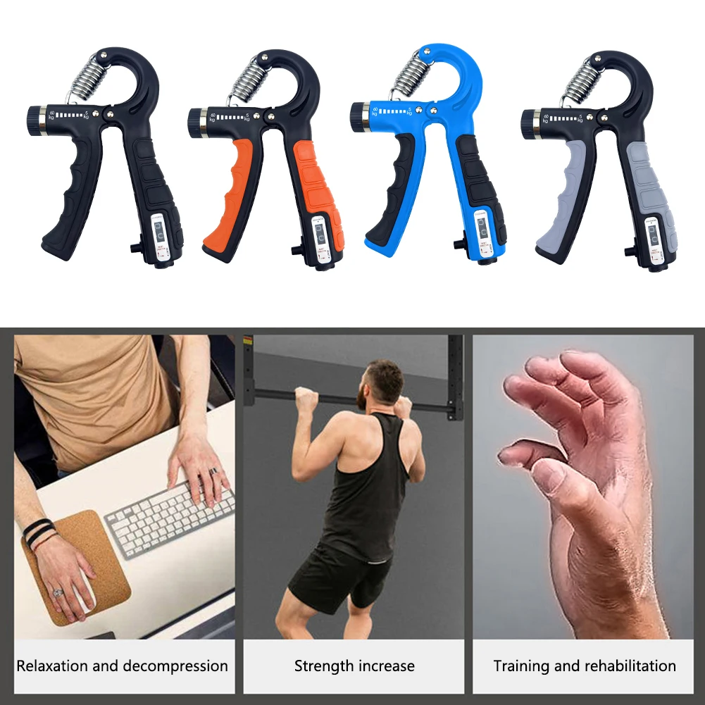5-60kg Adjustable Hand Grip Strengthener hand strengthener hand grip trainers hand grip exerciser hand exerciser Hand Grip Trainer With Counter Wrist Forearm And Exerciser For Muscle Building
