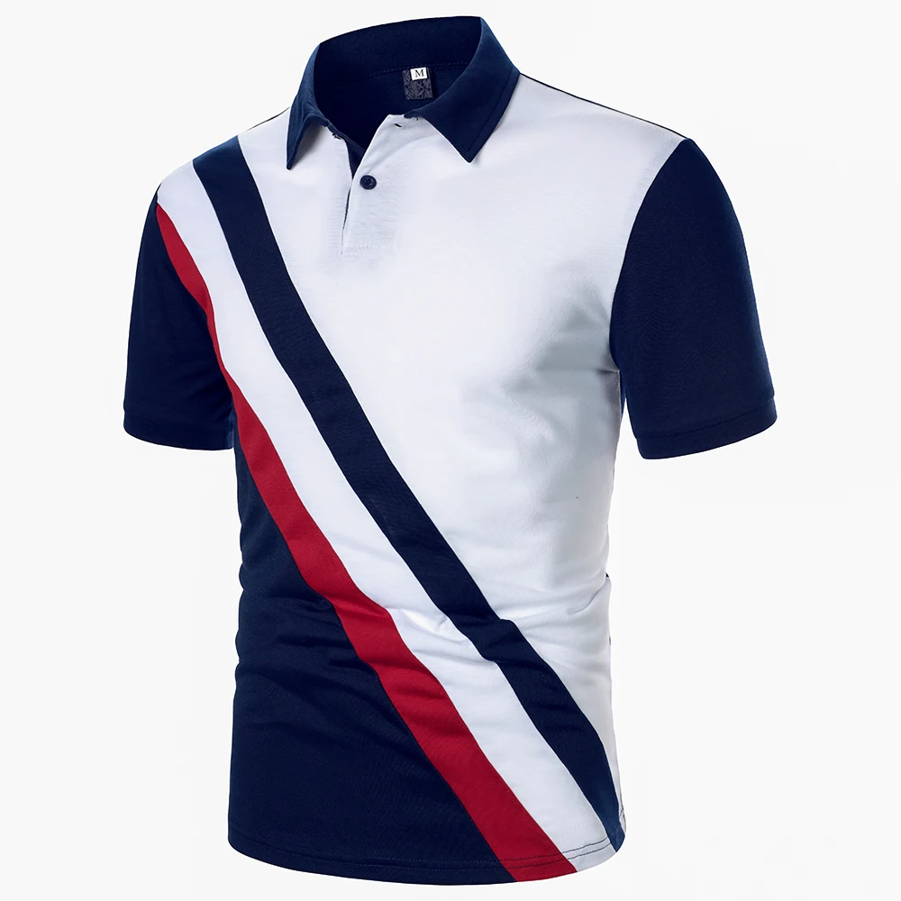 Men's Polo Shirt Stripe Matching Business Casual Style Short Sleeve For Men Football Tennis Street Wear Men's Top Polo Shirt 7 S52fe6302141844c894266f5b98a566955