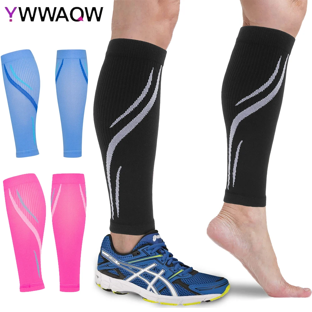 Calf Compression Sleeves Men & Women (20-30 mmHg) Leg compression Sleeve Footless Compression Socks 1 Pair