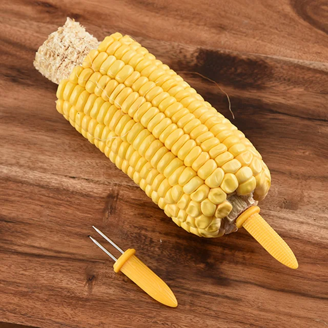 Kukoricatartók 20 Db/10 Pár Beállították A Kukoricát Grill Bbq Villák Nyársaira Otthoni Főzési Piknikekhez - Image 5