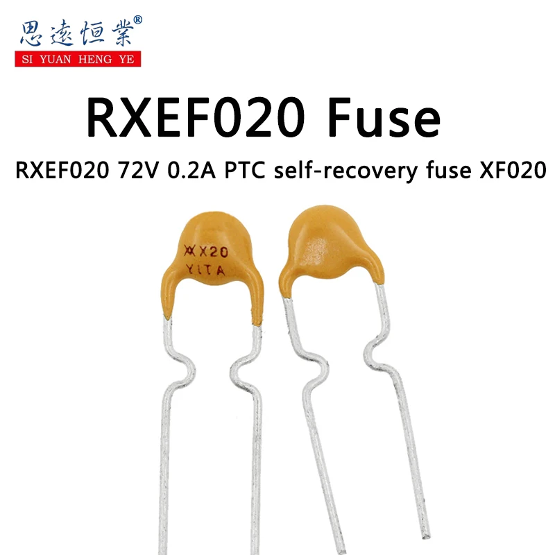 

RXEF020 printing XF020/X20 self-restoring fuse 72V 0.2A in line instead of JK60-020