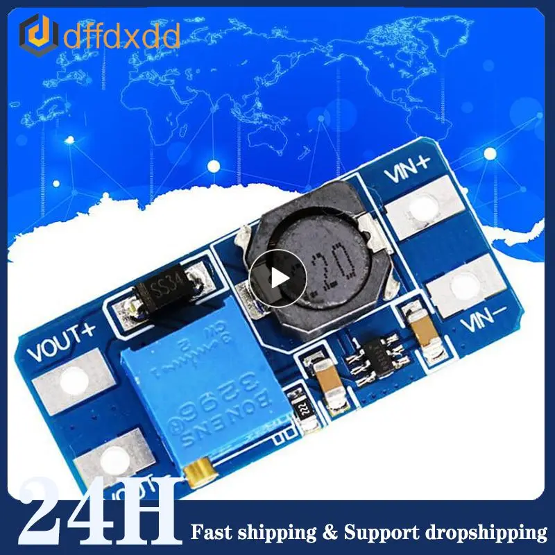 

MT3608 DC-DC Boost Module 2A Boost Power Supply Board Step Up Converter Booster Input 3V/5V To 5V/9V/12V/24V Adjustable