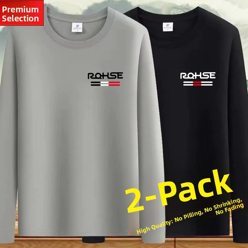 2 pieces [long-sleeved small rq] khaki + black