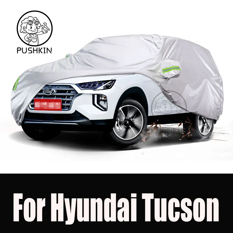 

For HYUNDAI Tucson 2021 NX4 Full Car Covers Rain Frost Snow Dust Waterproof Protection Exterior Car Cover Anti UV Accessories