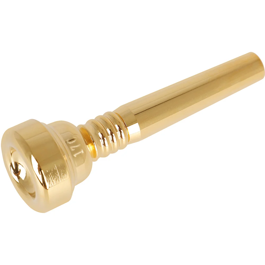 17c Gold Plated Trumpet Student Mouthpiece for Professional Players Brass Instruments Metal Adult Musical Gilded