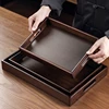 Wooden Food Tray Solid Wood Serving Tray With Handle Rectangular Wooden Dinner Bread Fruit Food Plate 3