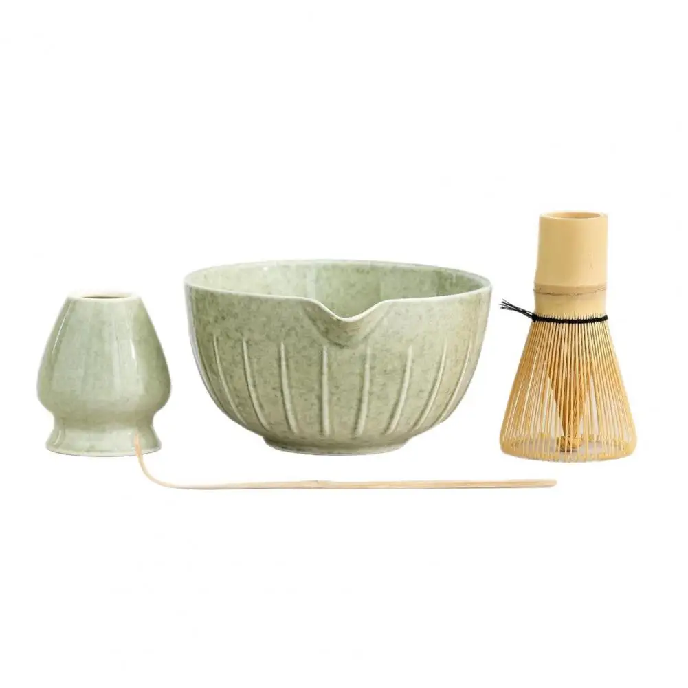 Authentic Japanese Matcha Set-Premium Bamboo Whisk & Ceramic Bowl, Complete Tea Ceremony Starter Kit with Gift Box for Beginne