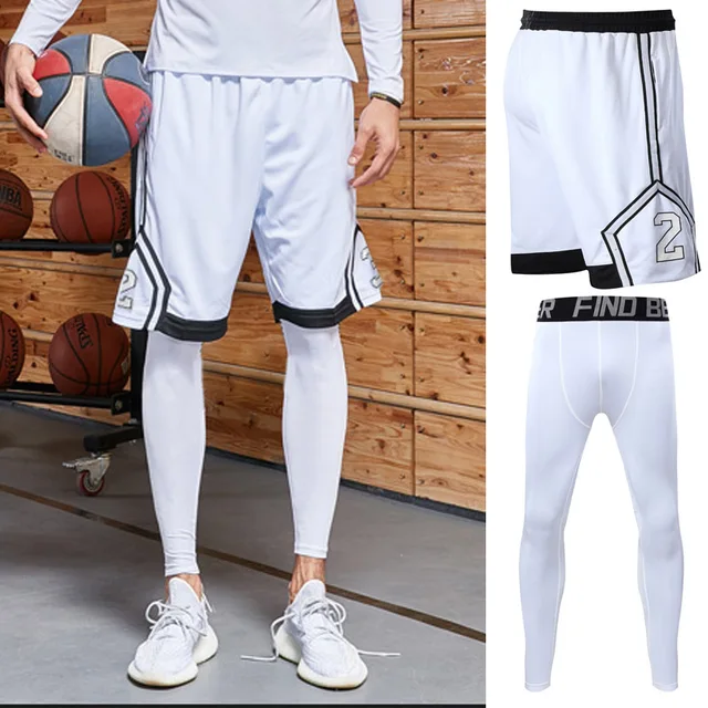 Peaskjp Men's 2-Piece Basketball Shorts Sets