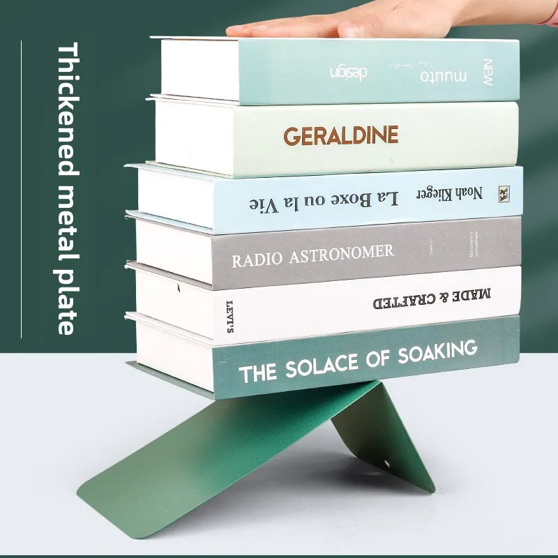 Simple Ins Wind Book Stand L-shaped Book Stand Desktop Student Block Large Thickened Storage Rack Stationery