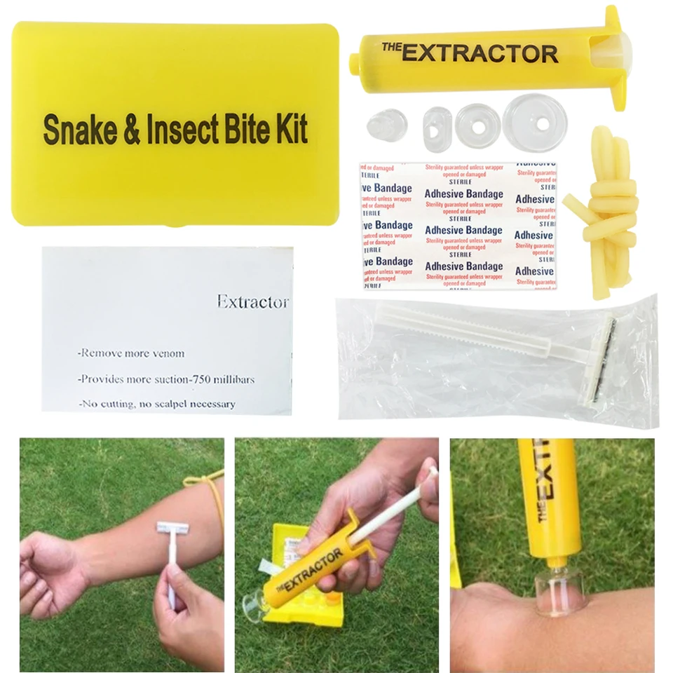 Kit D'extraction De Venin D'urgence - Pompe De Premiers Secours Pour Morsure De Serpent - Compact