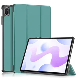 Elegant Leather Painted Magnetic Tablet Case - Foldable Smart Cover for MatePad 11.5 2025 (Dark green)