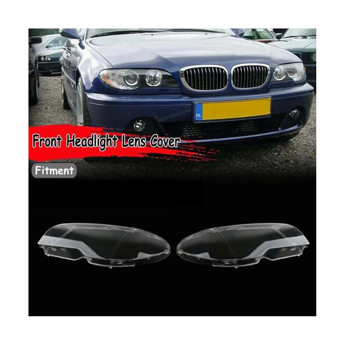 

Car Headlight Lens for BMW E46 3 Series 2DR Coupe 2003-2006 Lampshade Glass Lampcover Caps Shell Lamp Case Right