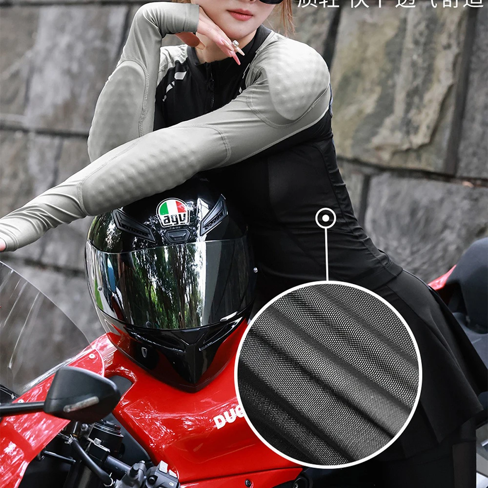 여름 여성용 오토바이 재킷 바디 아머 CE 인증 여름 다운힐 모토크로스 라이딩 의류 보호 레이싱 반사복