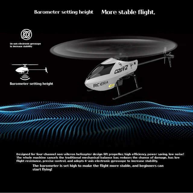C129 V2 RC Helicopter 6 Channel Remote Controller Helicopter Charging Toy Drone Model UAV Outdoor Aircraft RC Toy 4