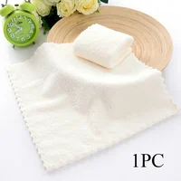 Coral Velvet Face Towel Microfiber Absorbent High-density Square Hand Towel Cleaning Wipes Quick Dry Clean Handkerchief Supplies 4