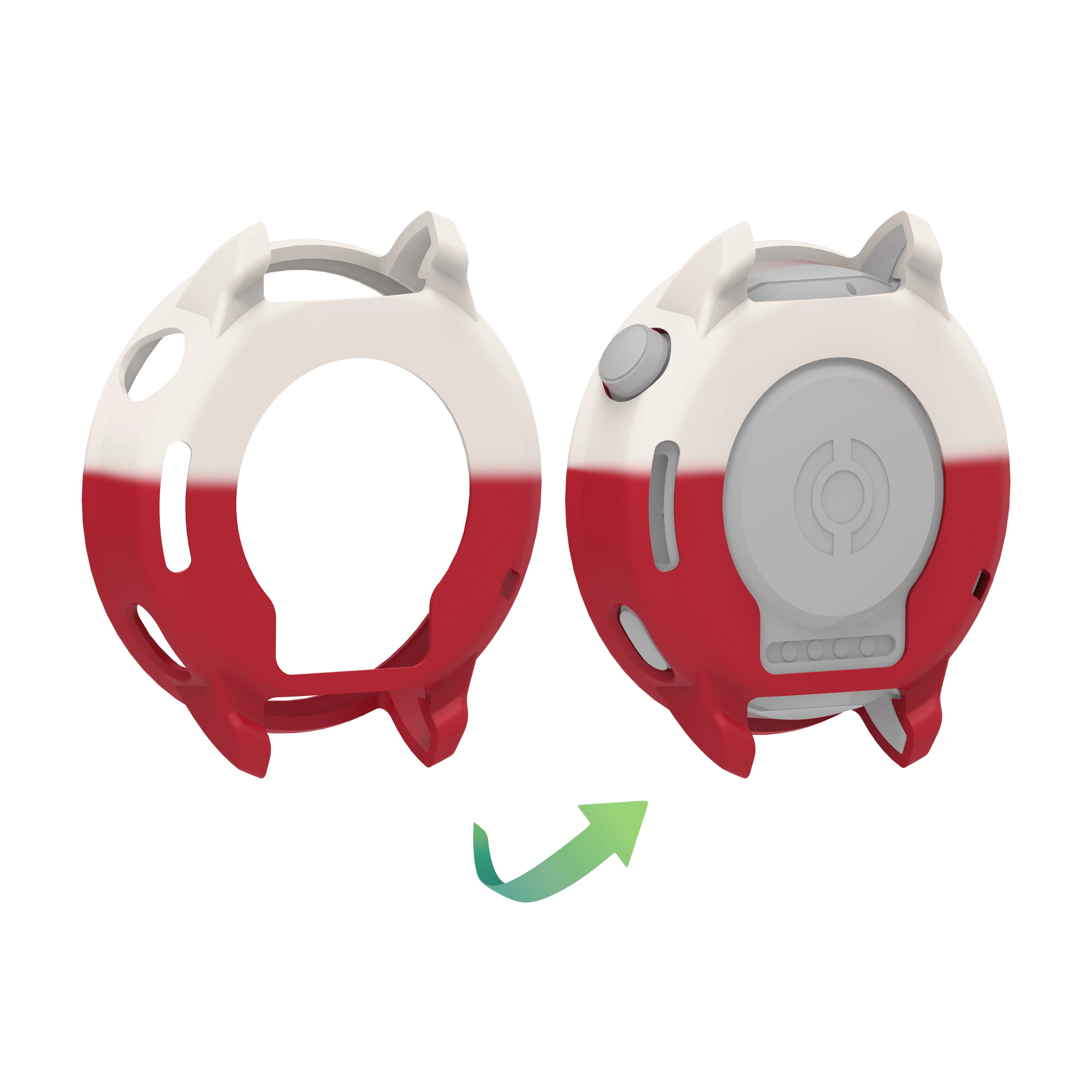 Soft Silicone Shockproof Protective Case for Smartwatch - Hollow Design Cover