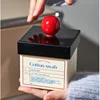 Brush Stand Modern Minimalist For Cotton Pads Stripe Acrylic Storage Box Dust Belt Cover Cotton Buds Box Multifunctional 1