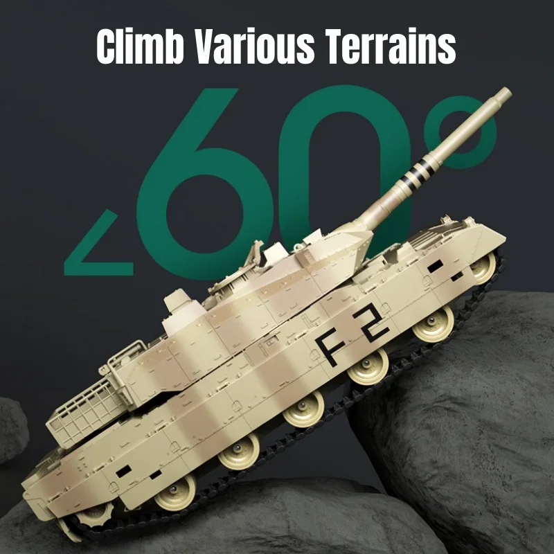 Robot Tank RC Multicolore avec Effets Lumineux et Son - 2.4GHz