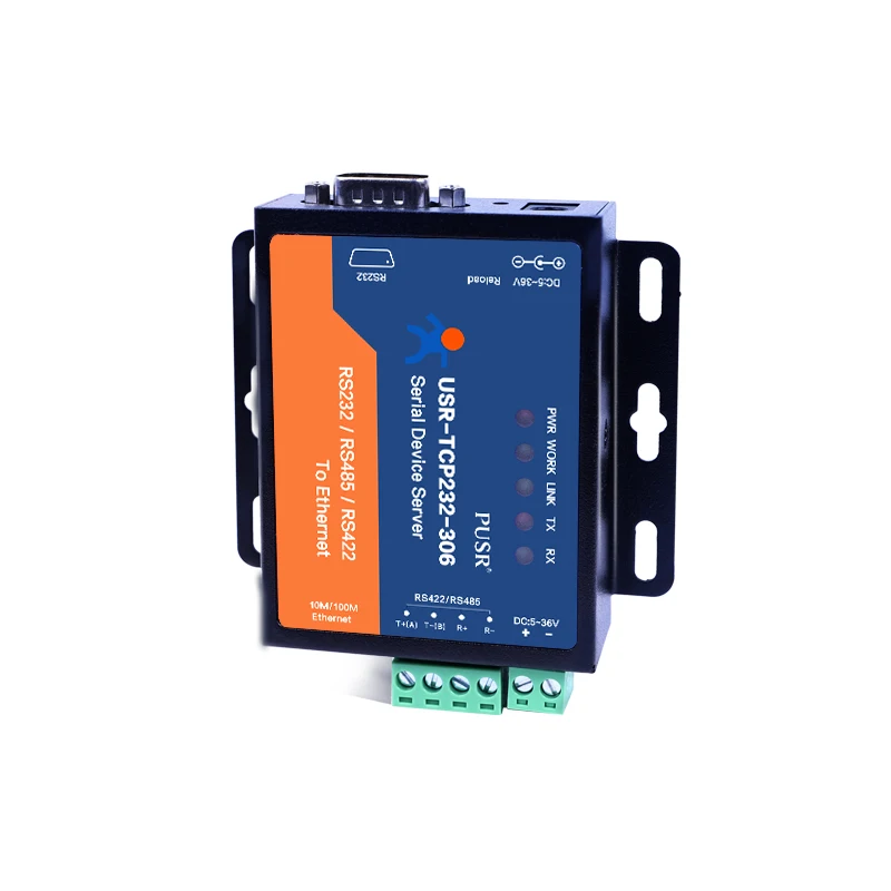 Servidor de Dispositivo Serial Modbus Gateway, Servidor de Dispositivo Serial, PUSR, RS232, RS485, RS422, TCP, IP, USR-TCP232-306