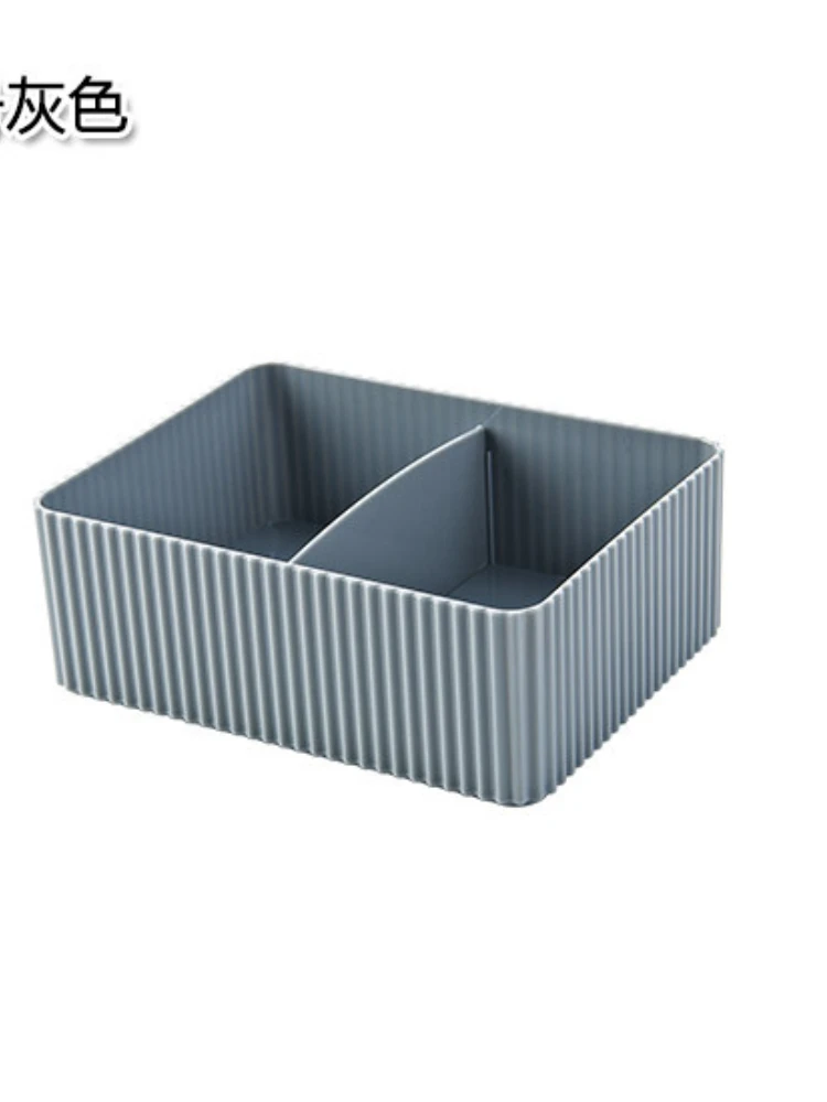 Organizzatore di trucco in plastica griglia Desktop Home Office bagno scatola di immagazzinaggio articoli vari Bin Case Cosmetic Closet closet Organizer - immagine 5
