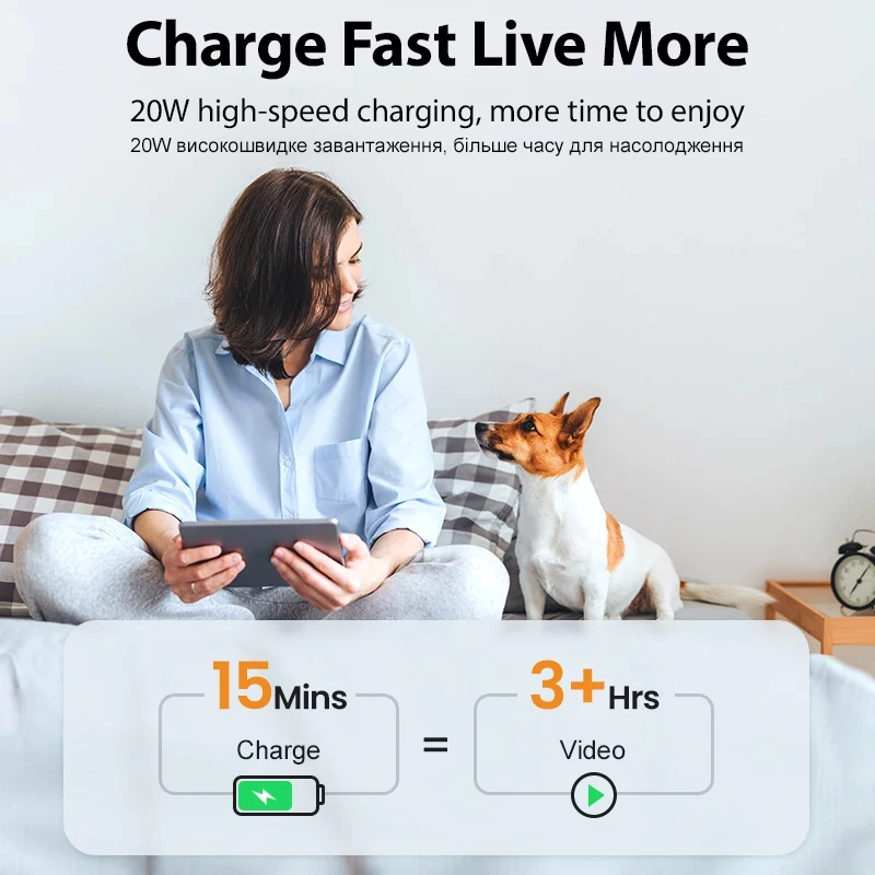 20W Super Fast Charging For iPhone 15 13 12 14 11 Pro Max Mini X PD 3.0 Quick Charger Adapter For iPad Air Pro Phone Accessories