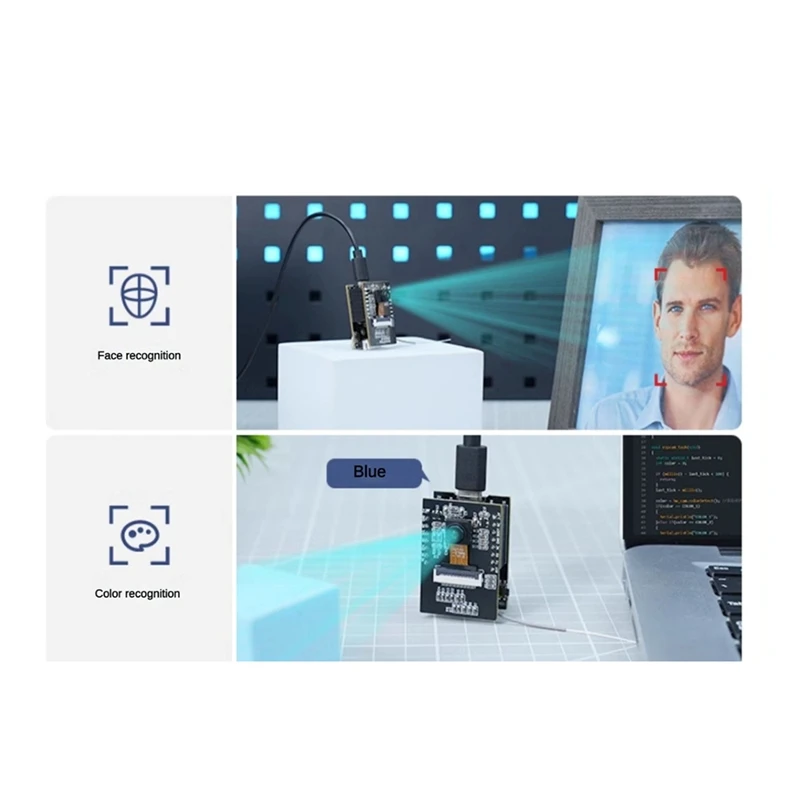 B48B-ESP32-S3 Wifi Camera Module AI Vision Module Support Wifi Video Transmission Face And Color Recognition Dual-Mode Kit