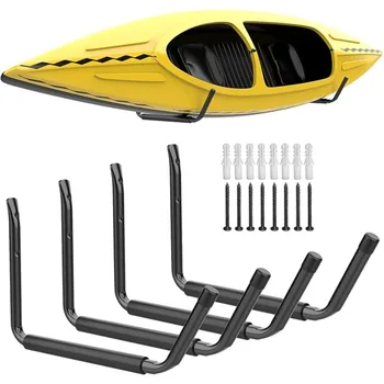 Supporto da Parete per Kayak, Ganci per Garage, Appendiabiti per Canoa, Tavola da Surf, Sci, Snowboard, Paddle Board