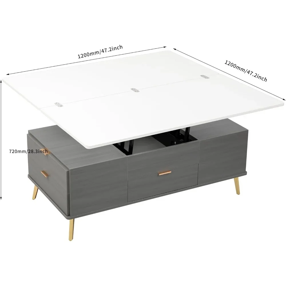 Coffee Table, Multi-Functional Tables with Drawers, Lift Top Coffee Table 2