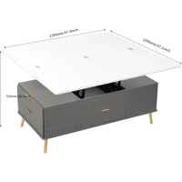 Coffee Table, Multi-Functional Tables with Drawers, Lift Top Coffee Table 2