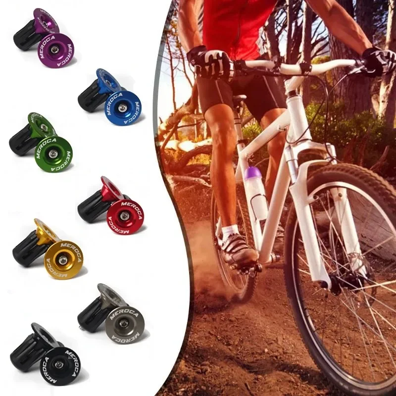 Bicycle Bar End Plug 1 Pair Road Mountain Bike Handlebar End Cap Aluminum Bicycle Currency Handle Bar Cap MTB Handlebar Plug