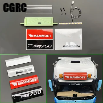 모델 스티커 광고 라이트 박스 전면 장식 1/14 Tamiya RC 트럭 트레일러 티퍼 Scania 벤츠 남자 볼보 자동차 DIY 부품