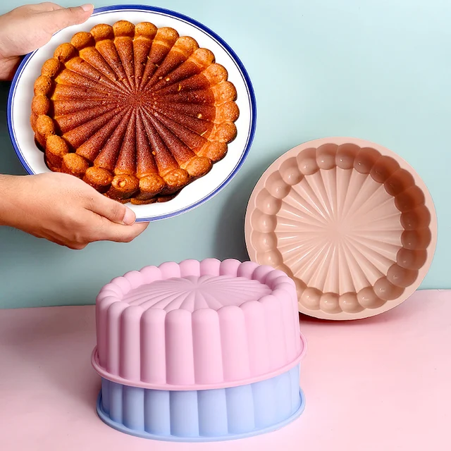 12 Inch Silicone Cake Tin Bundt Pans On Sale Clearance HUAKENER 10