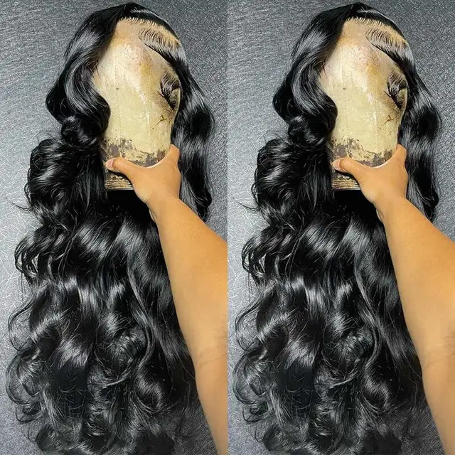 40 42 pouces sans colle vague de corps perruques de cheveux humains porter et aller 13x4 13x6 HD dentelle frontale perruques Remy bouclés avant de lacet perruques de cheveux humains 1