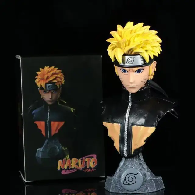 Anime ninja Shippuden Uchiha Shisui Eye bleeding Head Bust PVC Figure Toy  Gift