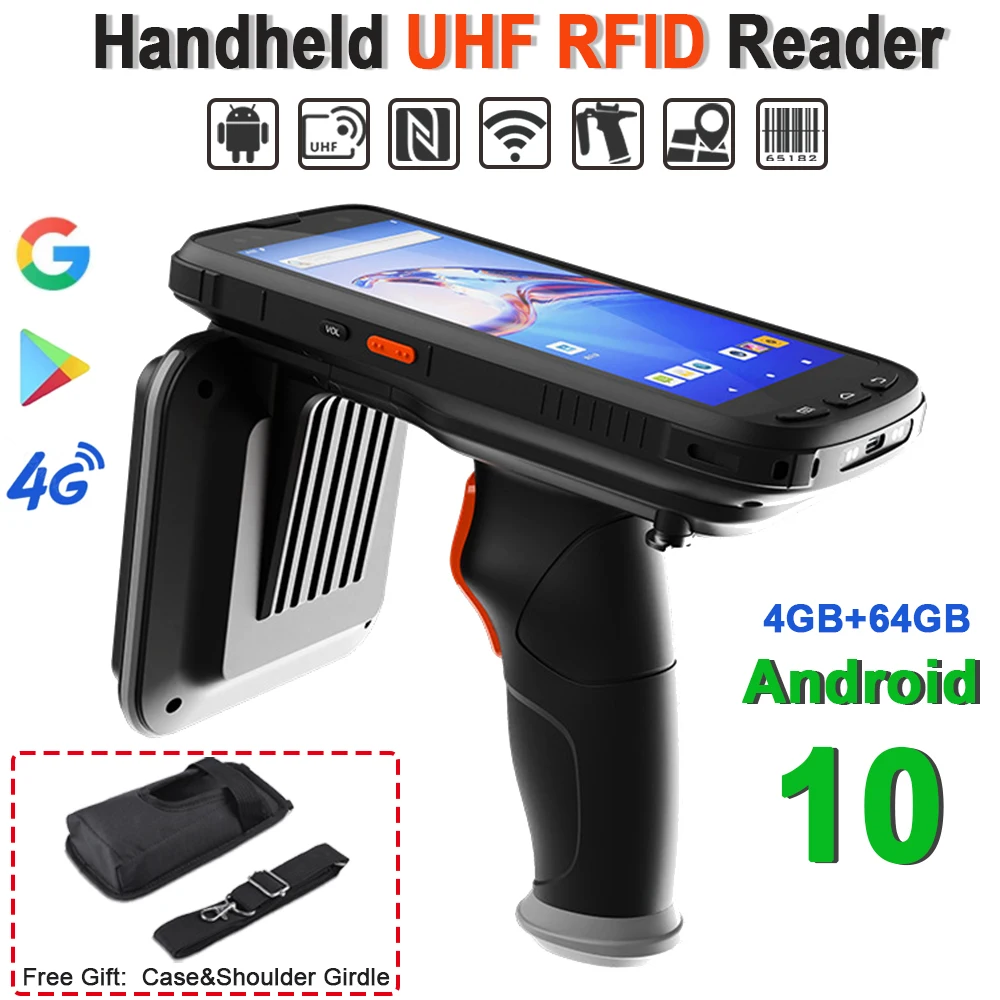 

Industrial Android Rfid Reader Long Range Waterproof IP67 Rugged Handheld Wireless Portable POS PDA R2000 UHF RFID Reader Writer