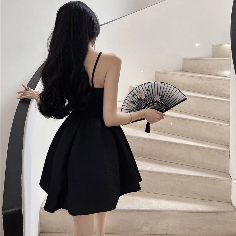 فستان نسائي بخصر عالٍ فساتين قصيرة فتاة جذابة فاخر...