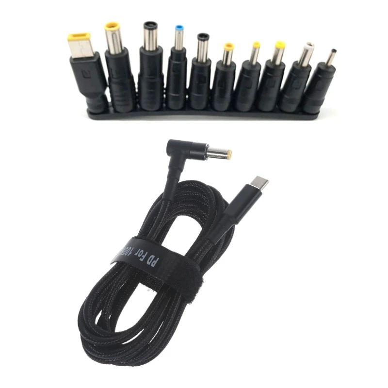 

100W Converter Square Charging Cable Adapter Laptop Connector