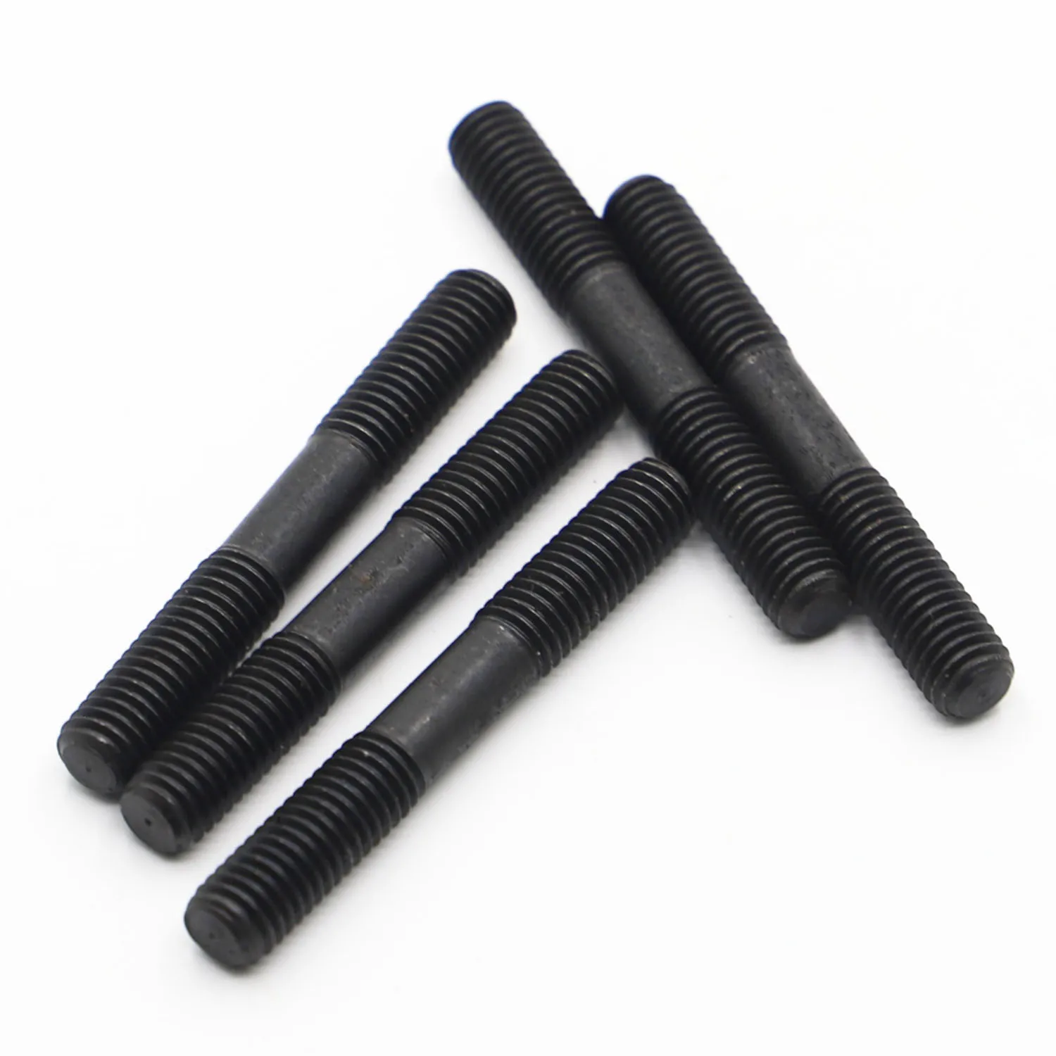 GB901 Grade 8,8 Carbon Stahl Stange Doppel Gewinde Schraube Stud Schraube Rod Stud Schrauben M8 M10 M12