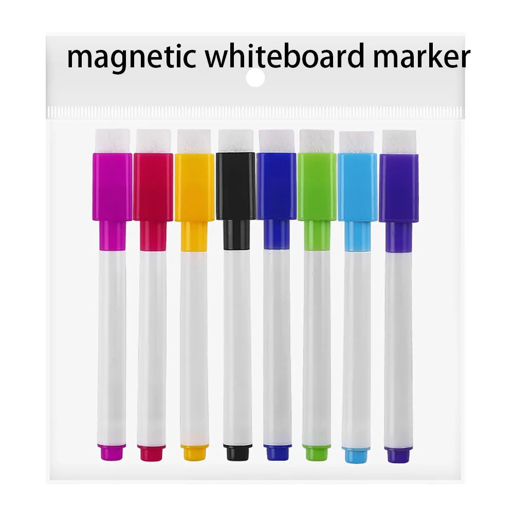 Magnetic Erasable Whiteboard Markers - Comfortable Grip for Teaching and Meetings