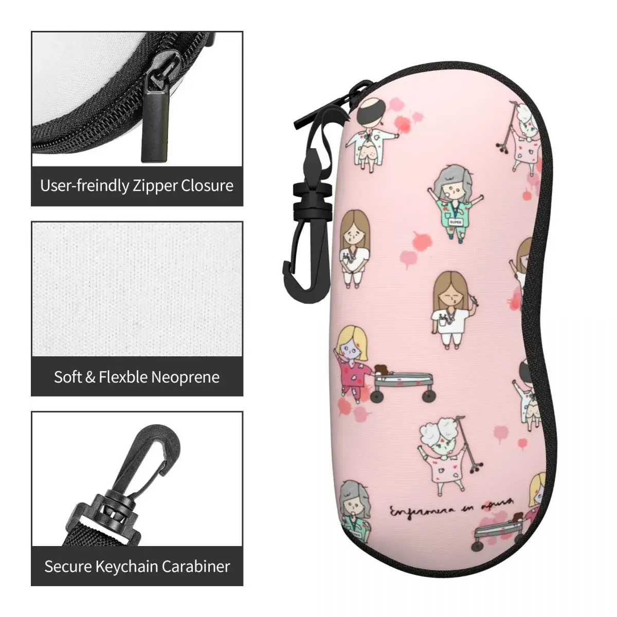Enfermera En Apuros Doctor Nurse Glasses Case Unisex Student Sunglasses Box Ultra Glasses Box
